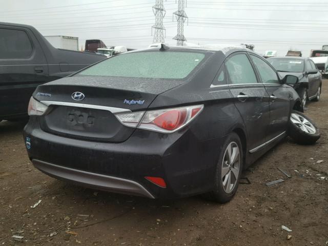 KMHEC4A41CA036117 - 2012 HYUNDAI SONATA HYB BLACK photo 4