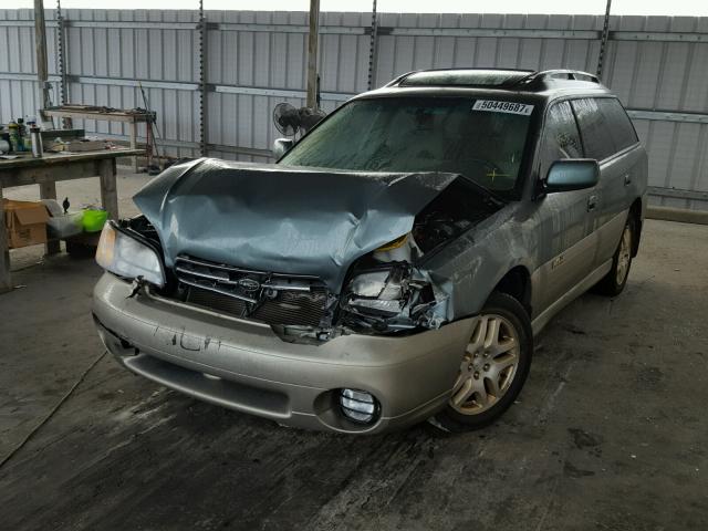 4S3BH686417601515 - 2001 SUBARU LEGACY OUT GREEN photo 2