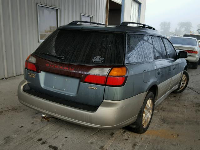 4S3BH686417601515 - 2001 SUBARU LEGACY OUT GREEN photo 4