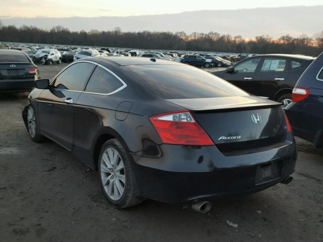 1HGCS22869A004682 - 2009 HONDA ACCORD EXL BLACK photo 3