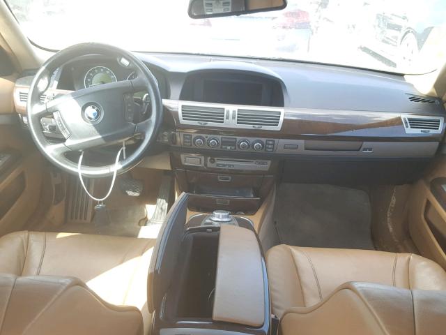 WBAHL83596DT03180 - 2006 BMW 750 I GRAY photo 9