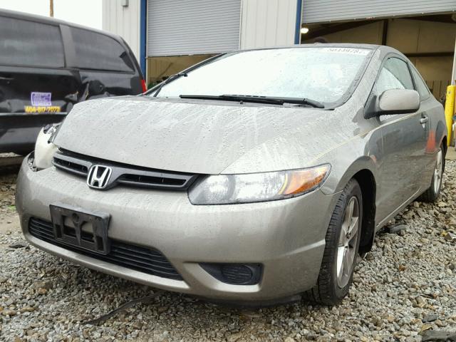 2HGFG12817H518057 - 2007 HONDA CIVIC EX ყავისფერი ფოტო 2