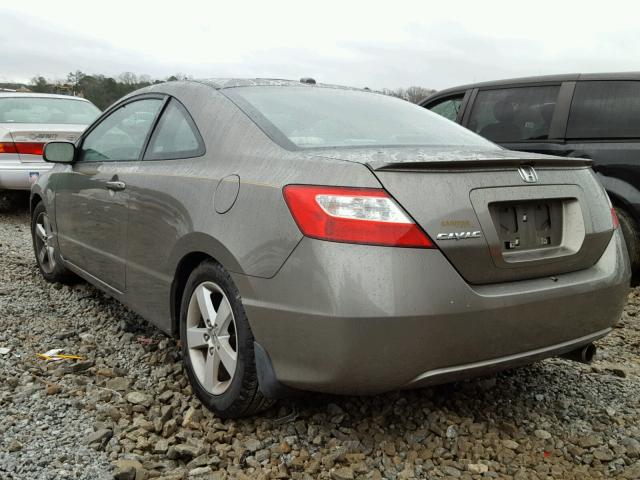 2HGFG12817H518057 - 2007 HONDA CIVIC EX ყავისფერი ფოტო 3