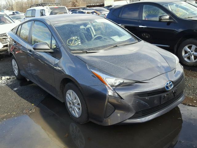 JTDKBRFU6G3005665 - 2016 TOYOTA PRIUS GRAY photo 1