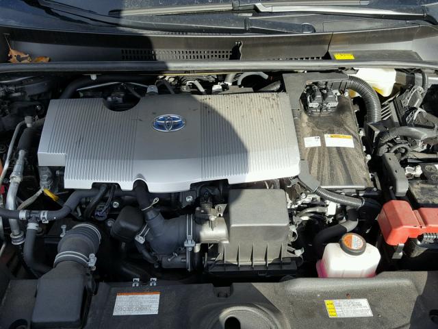 JTDKBRFU6G3005665 - 2016 TOYOTA PRIUS GRAY photo 7