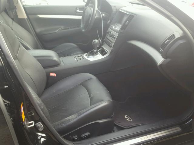 JNKCV61F49M357285 - 2009 INFINITI G37 BLACK photo 5