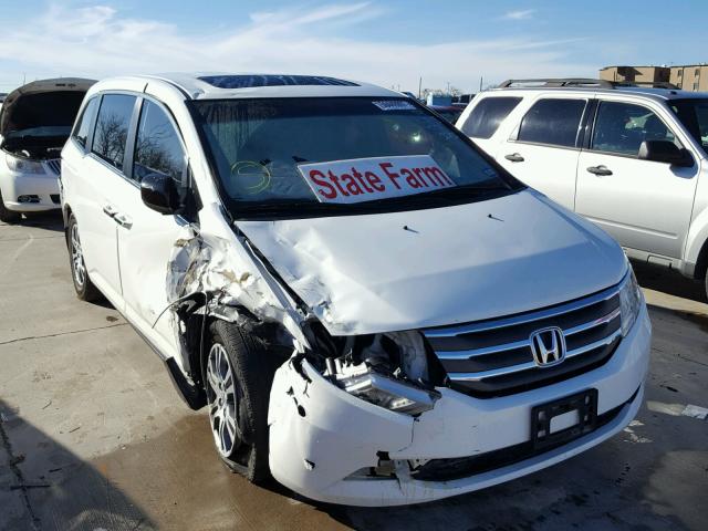 5FNRL5H60BB099573 - 2011 HONDA ODYSSEY EX WHITE photo 1