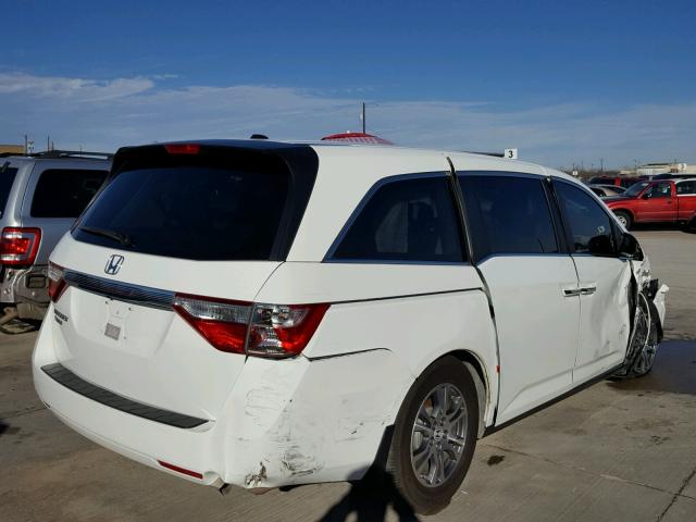 5FNRL5H60BB099573 - 2011 HONDA ODYSSEY EX WHITE photo 4