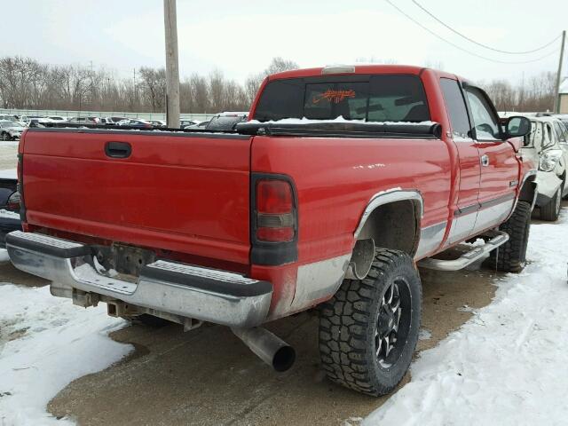 3B7KF23671G236032 - 2001 DODGE RAM 2500 RED photo 4