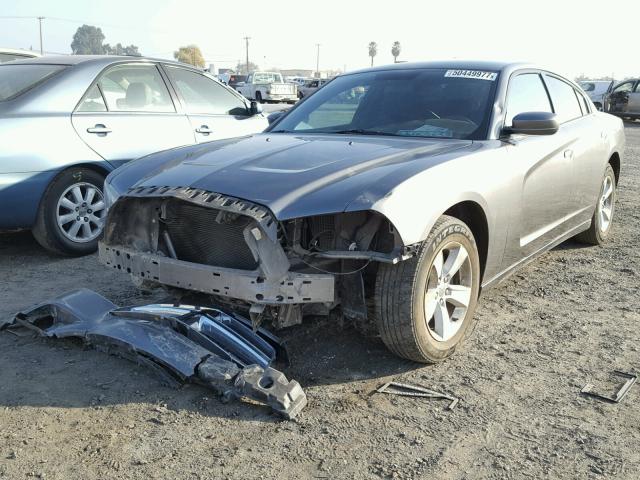 2B3CL3CG6BH577159 - 2011 DODGE CHARGER CHARCOAL photo 2