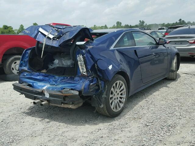 1G6DA1E39E0188051 - 2014 CADILLAC CTS BLUE photo 4