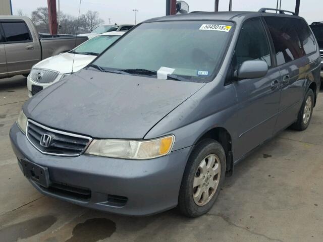 5FNRL18672B007299 - 2002 HONDA ODYSSEY EX SILVER photo 2