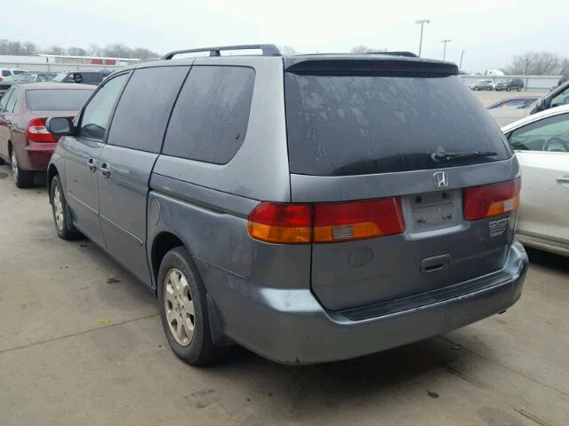 5FNRL18672B007299 - 2002 HONDA ODYSSEY EX SILVER photo 3