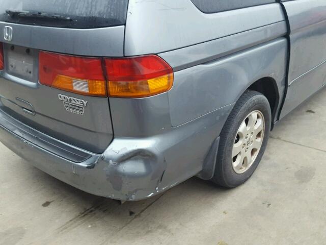 5FNRL18672B007299 - 2002 HONDA ODYSSEY EX SILVER photo 9