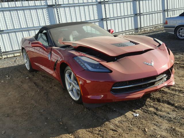 1G1YD3D77E5118582 - 2014 CHEVROLET CORVETTE S RED photo 1