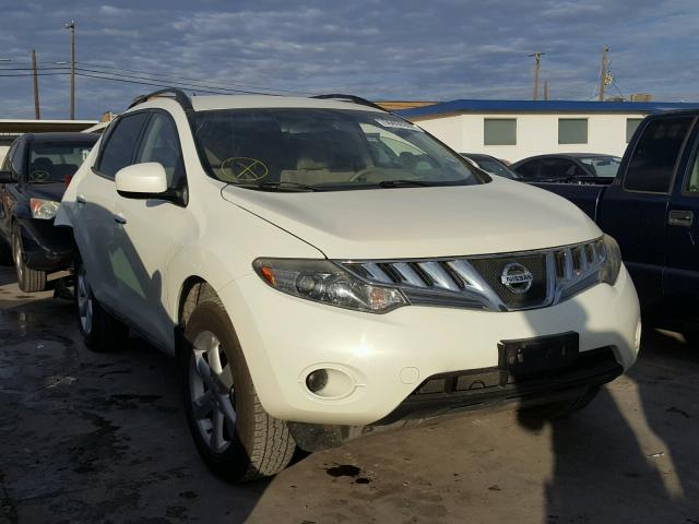 JN8AZ18W49W137885 - 2009 NISSAN MURANO S WHITE photo 1