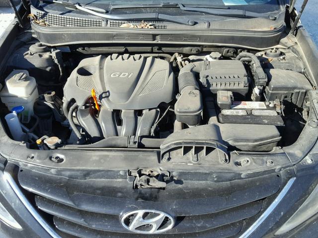 5NPEB4AC4BH111673 - 2011 HYUNDAI SONATA GLS BLACK photo 7