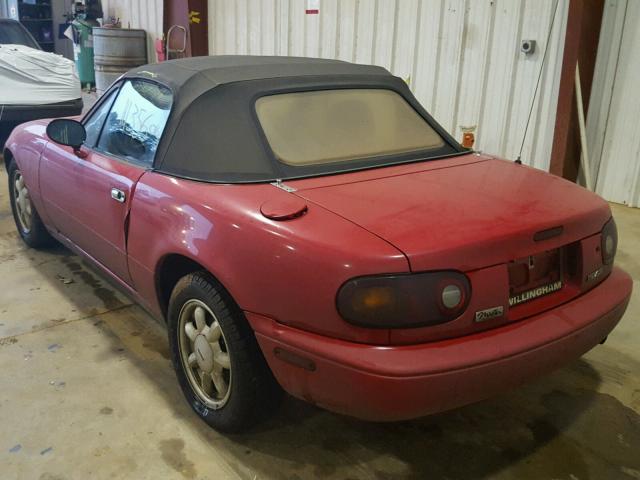 JM1NA3513L0110387 - 1990 MAZDA MX-5 MIATA RED photo 3