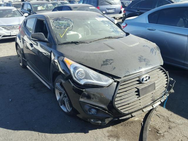 KMHTC6AE2FU235241 - 2015 HYUNDAI VELOSTER T BLACK photo 1