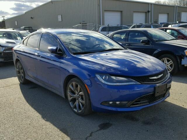 1C3CCCDG5FN508185 - 2015 CHRYSLER 200 S BLUE photo 1