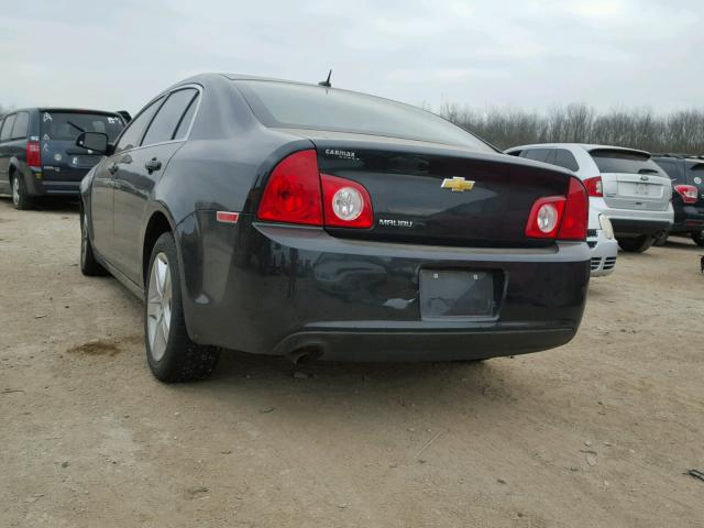 1G1ZB5E18BF371111 - 2011 CHEVROLET MALIBU LS BLACK photo 3