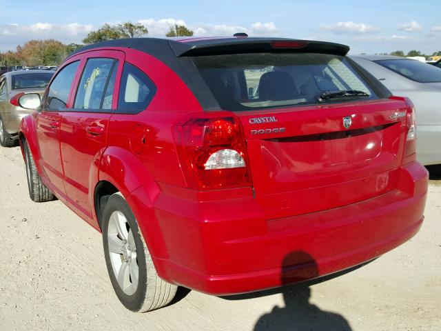 1B3CB3HA6BD132666 - 2011 DODGE CALIBER MA RED photo 3