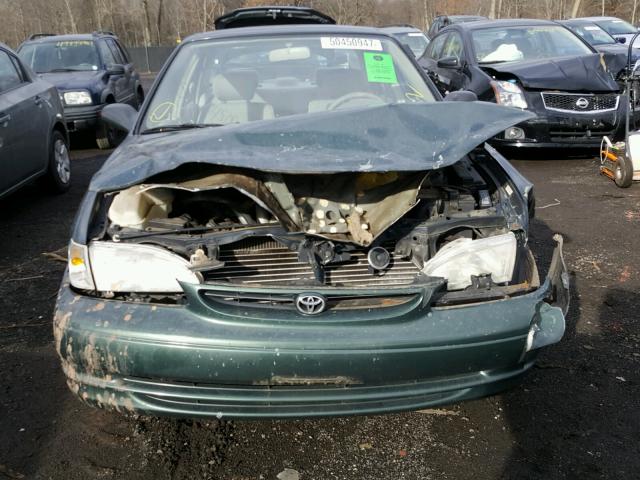 2T1BR12E1YC320801 - 2000 TOYOTA COROLLA VE GREEN photo 9