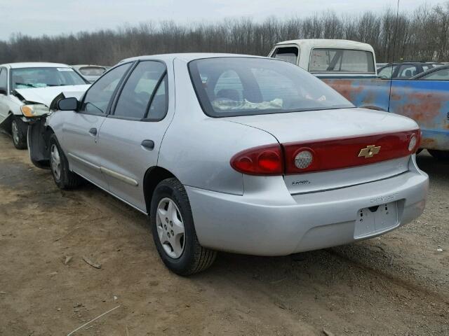 1G1JC52F047299179 - 2004 CHEVROLET CAVALIER SILVER photo 3