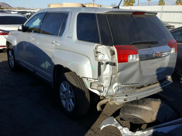 2GKALMEK2C6384750 - 2012 GMC TERRAIN SL SILVER photo 3