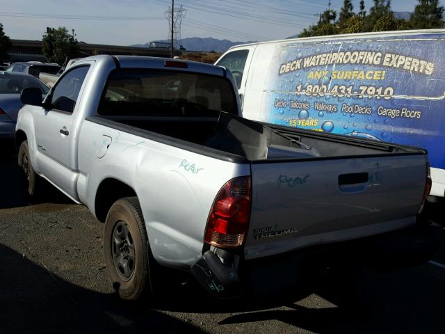 5TENX22N95Z133160 - 2005 TOYOTA TACOMA SILVER photo 3