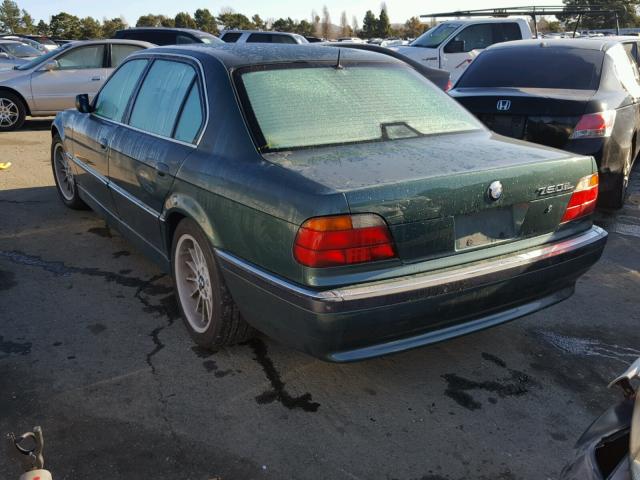 WBAGK2326WDH69251 - 1998 BMW 750 IL GREEN photo 3