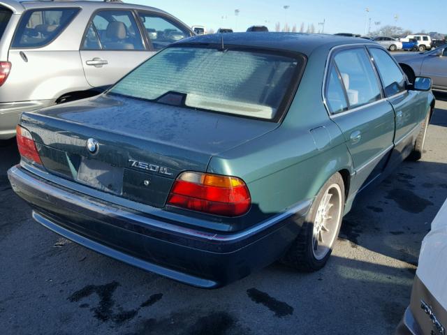 WBAGK2326WDH69251 - 1998 BMW 750 IL GREEN photo 4