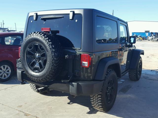 1C4AJWAGXFL689780 - 2015 JEEP WRANGLER S GREEN photo 4