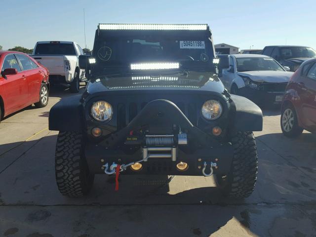 1C4AJWAGXFL689780 - 2015 JEEP WRANGLER S GREEN photo 9