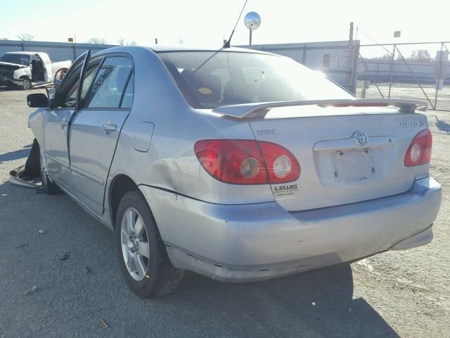 1NXBR32E85Z565570 - 2005 TOYOTA COROLLA CE SILVER photo 3