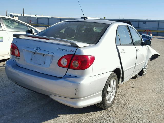 1NXBR32E85Z565570 - 2005 TOYOTA COROLLA CE SILVER photo 4