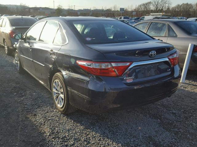 4T1BF1FK3GU537983 - 2016 TOYOTA CAMRY LE ლურჯი ფოტო 3
