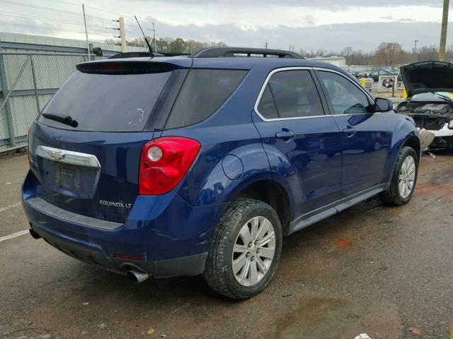 2CNFLPEY5A6290443 - 2010 CHEVROLET EQUINOX LT BLUE photo 4