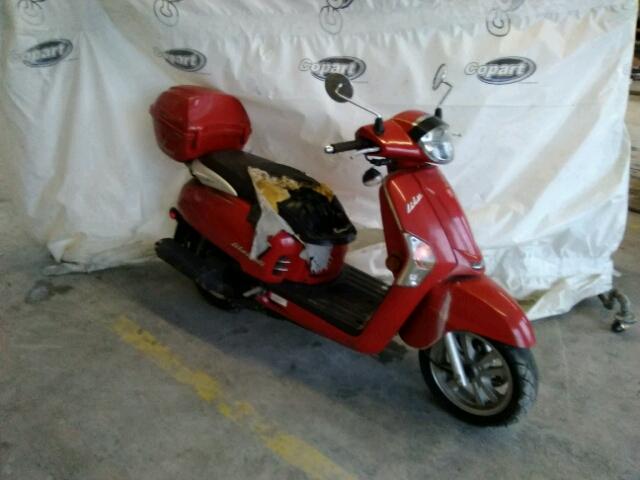 LC2D2H126CC100789 - 2012 KYMCO USA INC LIKE 200I RED photo 1