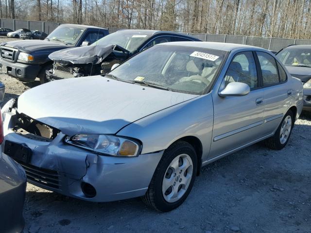 3N1CB51D63L806764 - 2003 NISSAN SENTRA XE SILVER photo 2