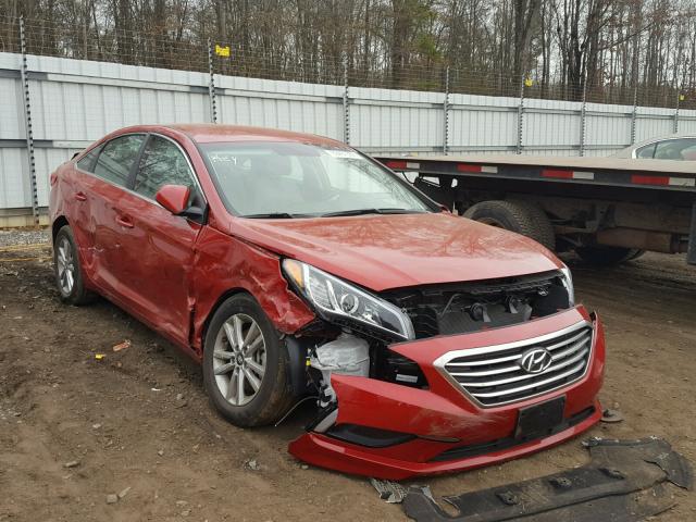 5NPE24AF2HH553905 - 2017 HYUNDAI SONATA SE RED photo 1