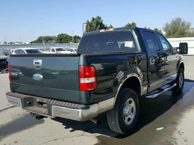 1FTPW14VX6FB22556 - 2006 FORD F150 SUPER GREEN photo 4