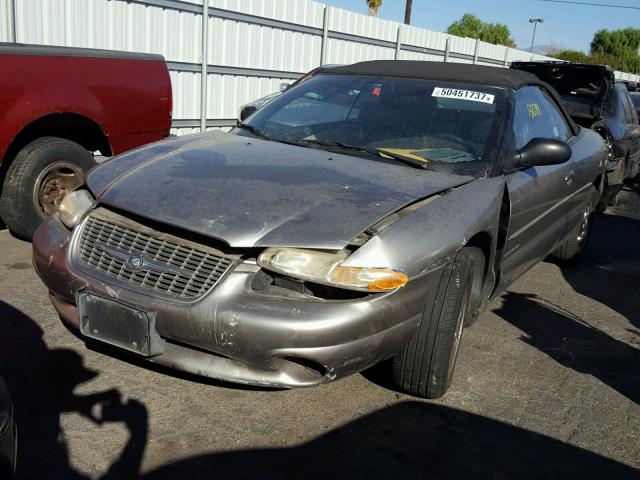 3C3EL55H6WT337538 - 1998 CHRYSLER SEBRING JX GRAY photo 2