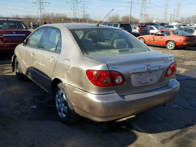 1NXBR32E96Z570603 - 2006 TOYOTA COROLLA CE GOLD photo 3