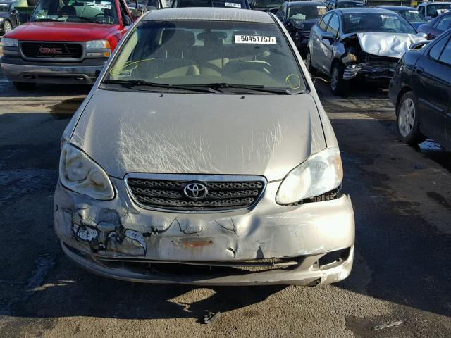 1NXBR32E96Z570603 - 2006 TOYOTA COROLLA CE GOLD photo 9