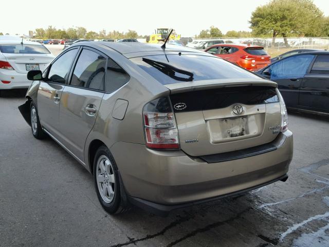 JTDKB20U153013881 - 2005 TOYOTA PRIUS GOLD photo 3