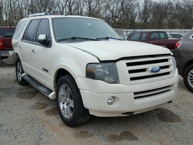 1FMFU20558LA56320 - 2008 FORD EXPEDITION WHITE photo 1