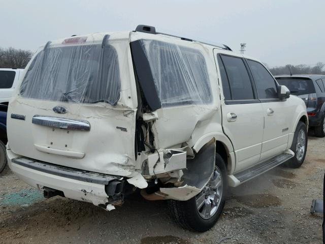 1FMFU20558LA56320 - 2008 FORD EXPEDITION WHITE photo 4