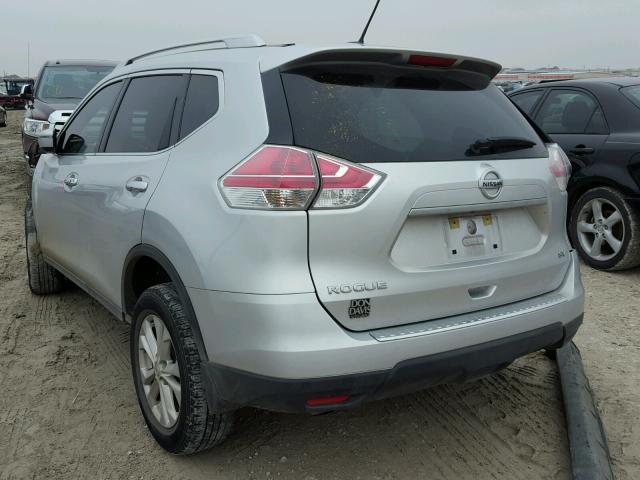 KNMAT2MT6GP596325 - 2016 NISSAN ROGUE S SILVER photo 3