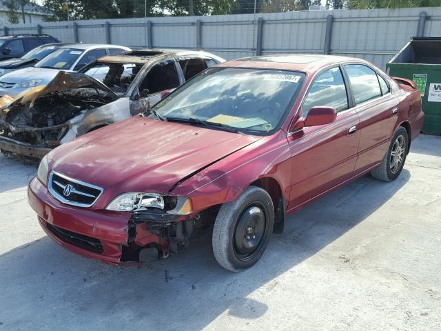 19UUA5660YA033126 - 2000 ACURA 3.2TL RED photo 2